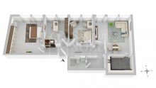 Grundriss Seniorengerechte Neubauwohnung, 90 m�, Dudweiler, Saarbr�cken