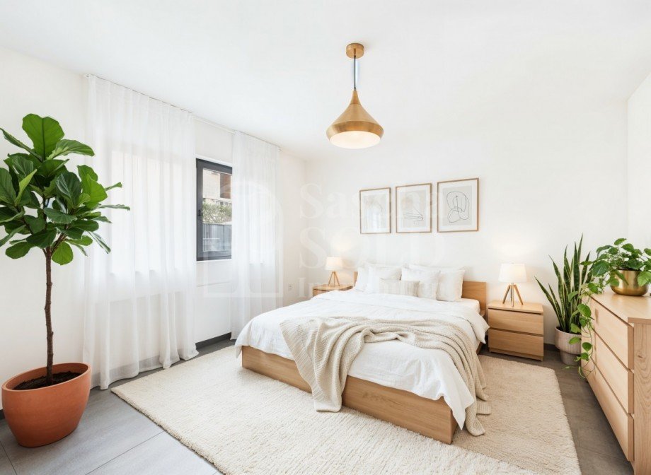 Schlafzimmer - Einrichtungsbeispiel Erdgeschosswohnung Kirkel