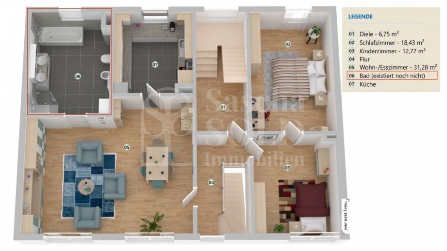 OG - Grundriss Zweifamilienhaus Blieskastel