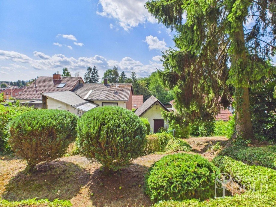 Blick vom Garten Doppelhaush�lfte Spiesen-Elversberg