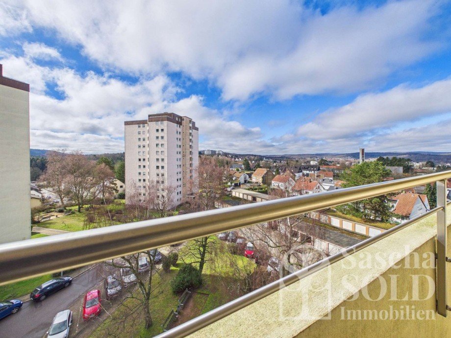 Blick vom Balkon Etagenwohnung Saarbr�cken