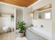 Badezimmer - (Einrichtungsbeispiel) Freistehende Liegenschaft mit Privatweg, Garage, Garten und viel Gestaltungspotenzial