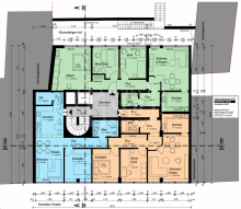 Grundriss (gr�n) Seniorengerechte Neubauwohnung, 90 m�, Dudweiler, Saarbr�cken