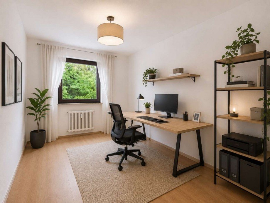 Einrichtungsbeispiel (KI generiert) Etagenwohnung Sankt Ingbert
