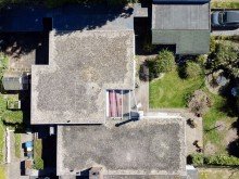 Drohnenaufnahme Gepflegter Bungalow mit Grundofen, sonniger Terrasse, Garten und Garage in Dudweiler-S�d