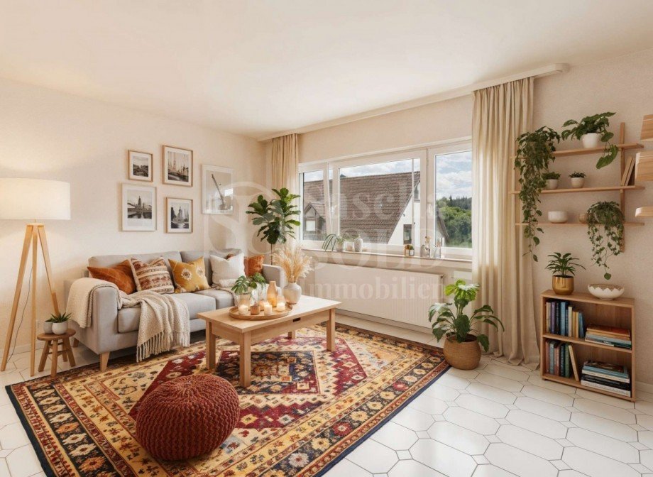 Wohnzimmer (Einrichtungsbeispiel) Wohnung Sankt Ingbert