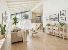 Wohnbereich (Einrichtungsbeispiel) Freistehende Liegenschaft mit Privatweg, Garage, Garten und viel Gestaltungspotenzial
