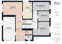 Erd- und Untergeschoss Freistehende Liegenschaft mit Privatweg, Garage, Garten und viel Gestaltungspotenzial