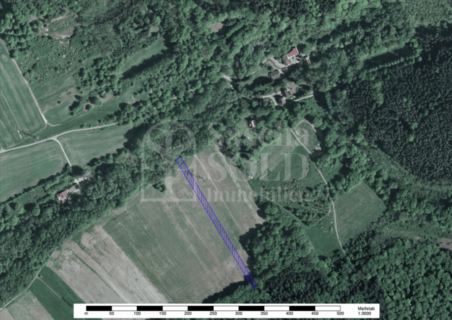 Satellitenansicht - Parzelle 3 Land- / Forstwirtschaft - Grdst. Dillingen/Saar