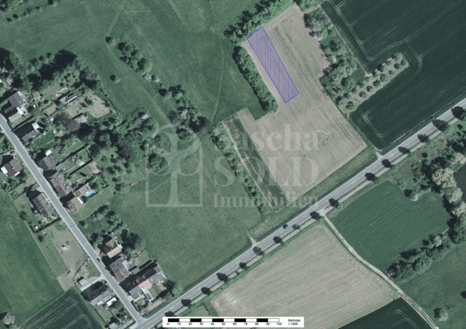 Satellitenansicht - Parzelle 5 Land- / Forstwirtschaft - Grdst. Dillingen/Saar