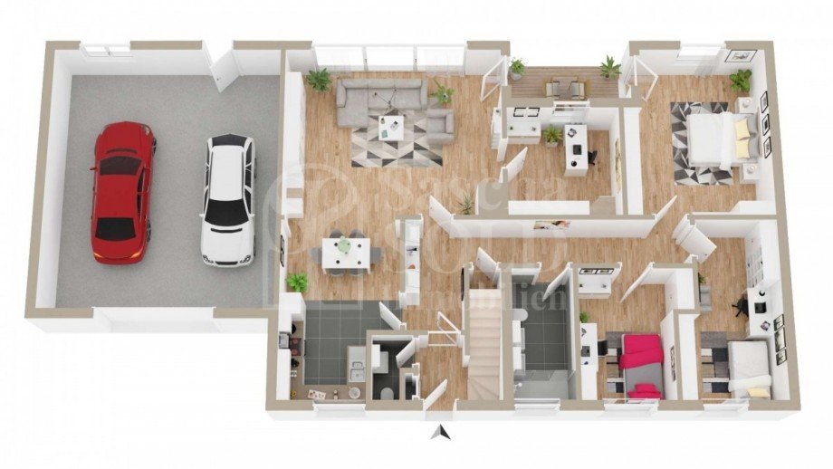 Einrichtungsbeispiel Einfamilienhaus Schiffweiler