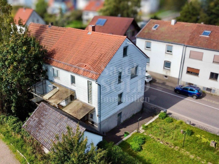 Drohnenaufnahme Doppelhaush�lfte Sankt Ingbert