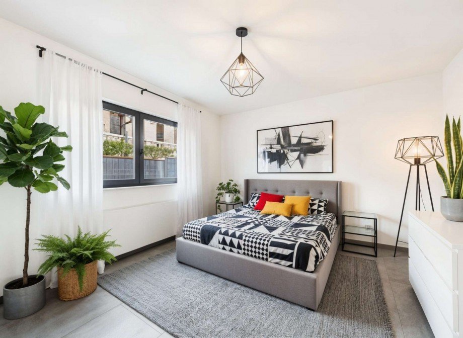 Schlafzimmer - Einrichtungsbeispiel Erdgeschosswohnung Kirkel