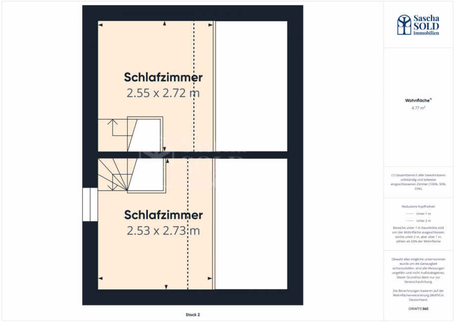 Grundriss - DG Reihenendhaus Sankt Ingbert
