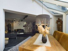 Wohn- und Esszimmer Modernes Reihenendhaus in St. Ingbert - S�d mit K�che, Sauna, Wintergarten, Garage und Dachterrasse