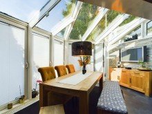 Wohn- und Esszimmer Modernes Reihenendhaus in St. Ingbert - S�d mit K�che, Sauna, Wintergarten, Garage und Dachterrasse