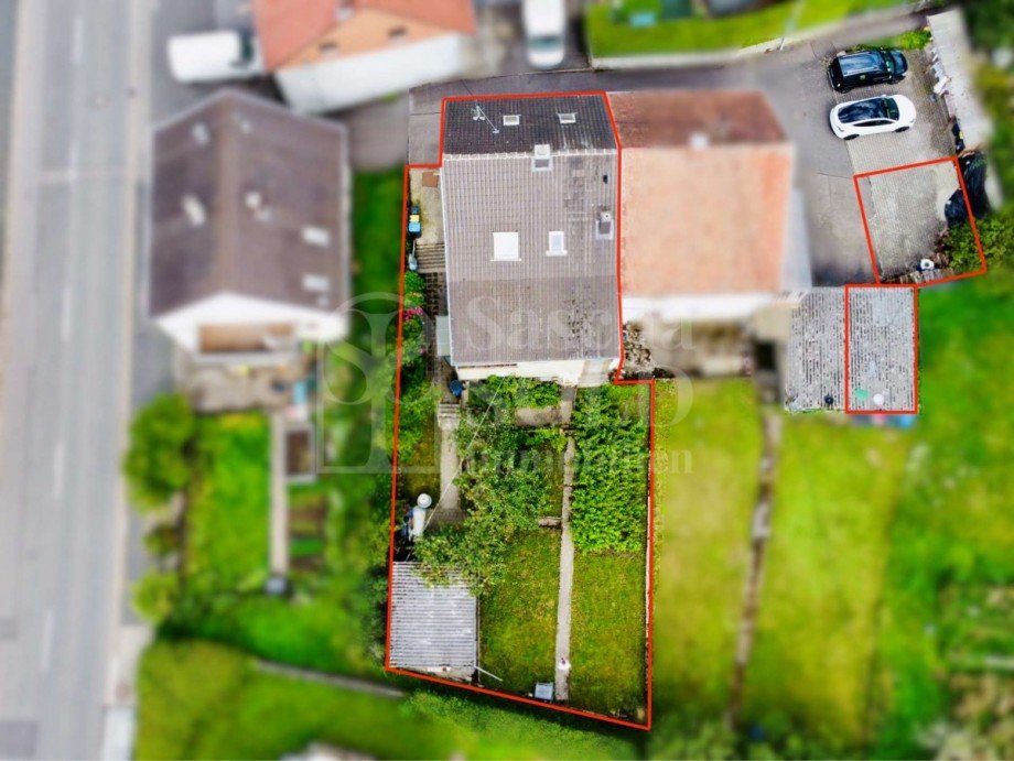 Drohnenaufnahme Zweifamilienhaus Gersheim