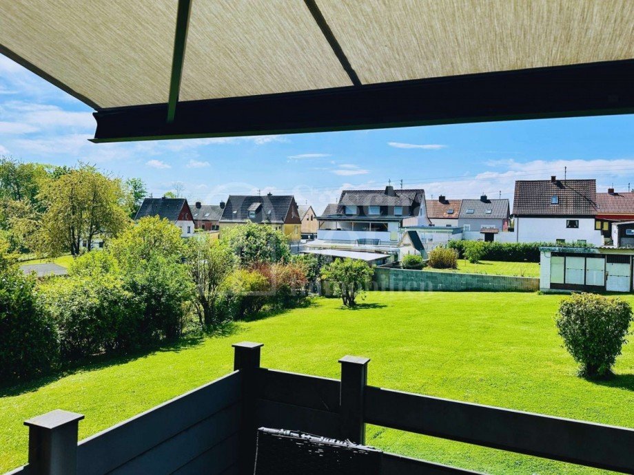 Blick von der Terrasse Mehrfamilienhaus Friedrichsthal