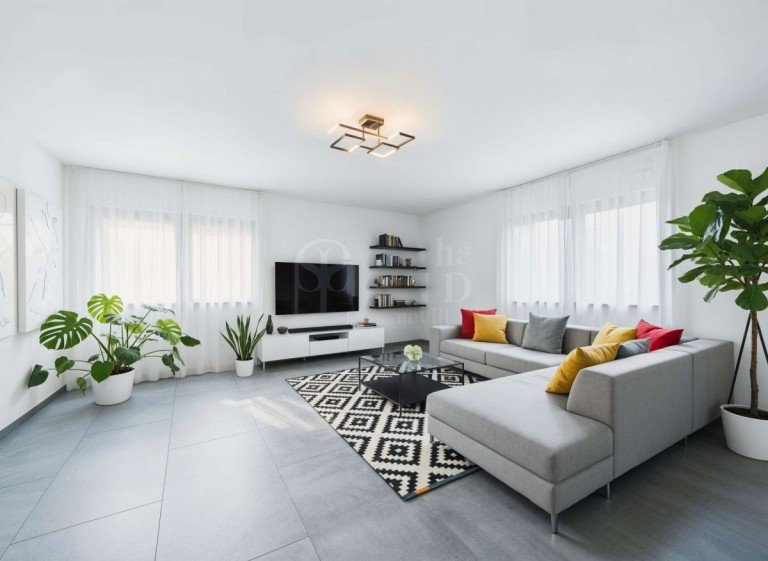 Wohnzimmer - Einrichtungsbeispiel Kirkel Erdgeschosswohnung Moderne 2-Zimmer-Wohnung mit K�che, Bad in Kirkel-Neuh�usel - bezugsfertig