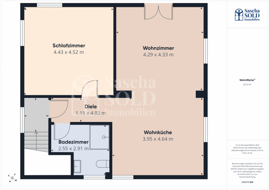 Grundriss Etagenwohnung Sankt Ingbert