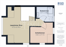 Grundriss - DG Charmante Liegenschaft ideal f�r Singles oder Paare - mit Garten, Terrasse, Balkon und Stellplatz