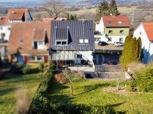 R�ckseite Gepflegtes Einfamilienhaus mit Terrasse, Garten, Garage in Heusweiler - Holz