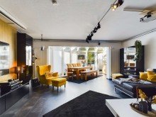 Wohn- und Esszimmer Modernes Reihenendhaus in St. Ingbert - S�d mit K�che, Sauna, Wintergarten, Garage und Dachterrasse