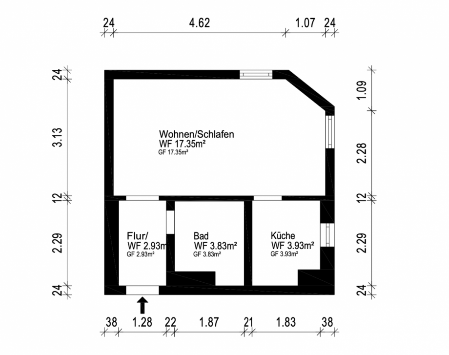 Grundriss Erdgeschosswohnung Saarbr�cken