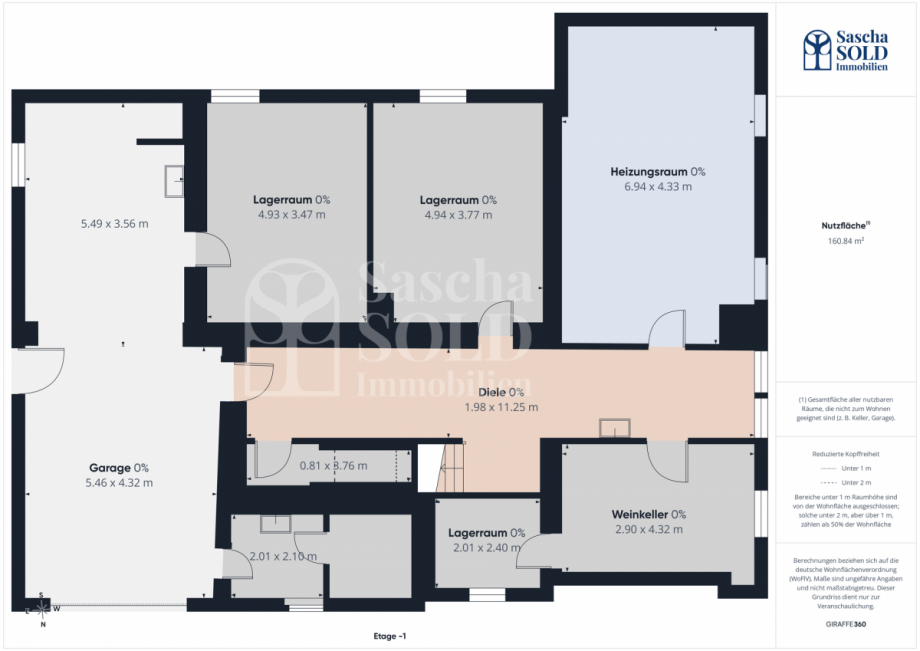 Kellergeschoss Einfamilienhaus Spiesen-Elversberg
