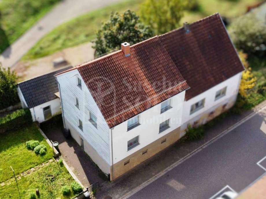 Drohnenaufnahme Doppelhaush�lfte Sankt Ingbert
