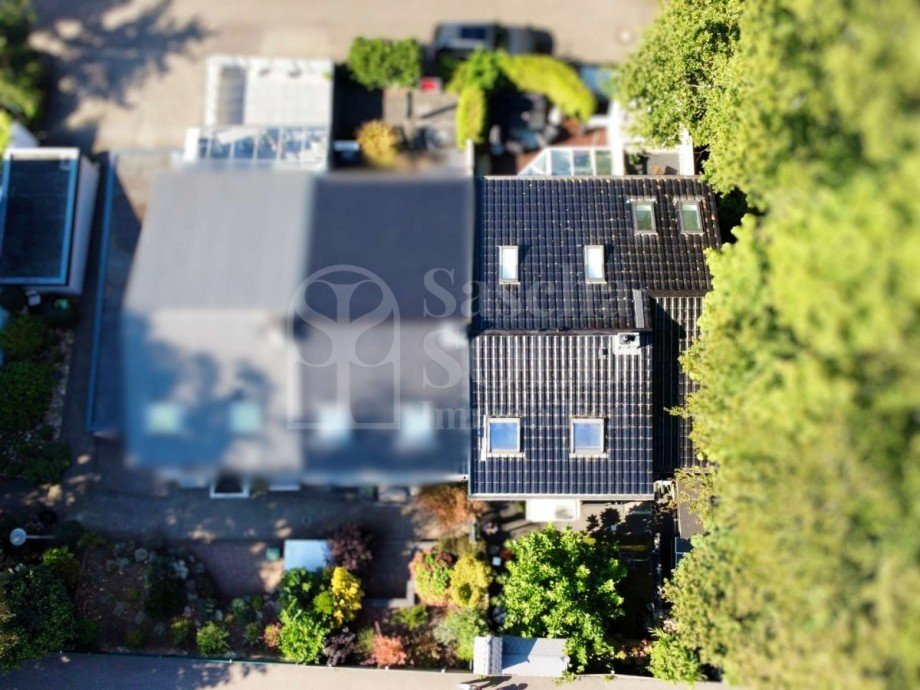 Drohnenaufnahme Reihenendhaus Sankt Ingbert