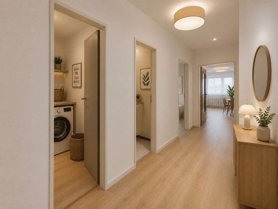 Einrichtungsbeispiel (KI generiert) Etagenwohnung Sankt Ingbert