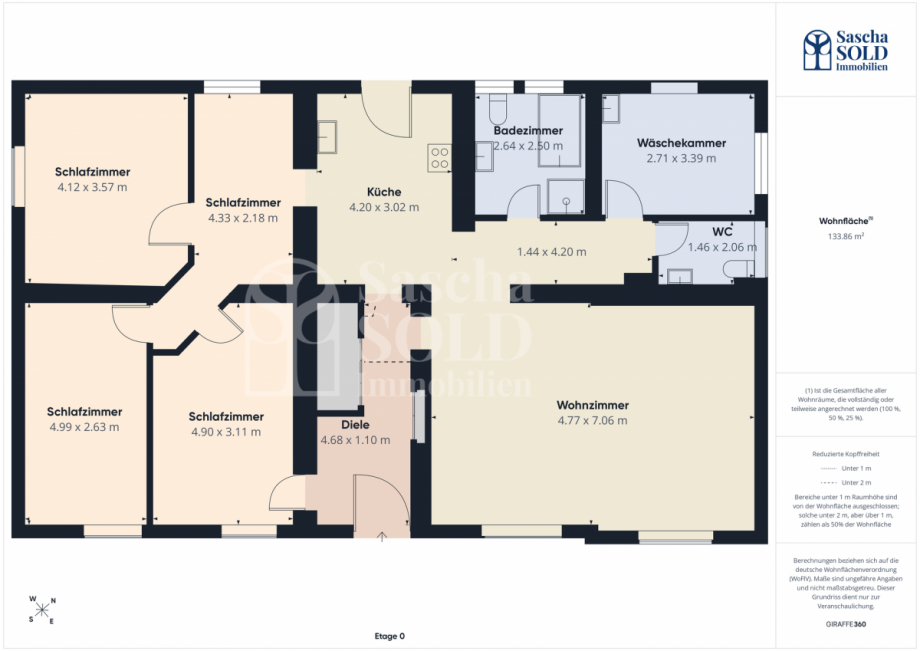 Grundriss - WE im EG Zweifamilienhaus Illingen