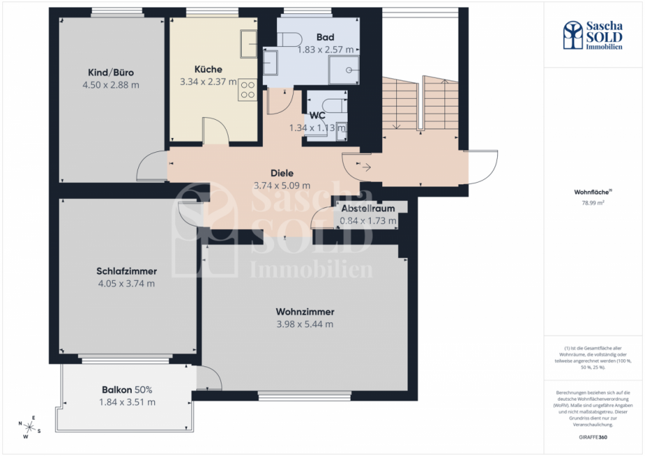 Grundriss Etagenwohnung Sankt Ingbert