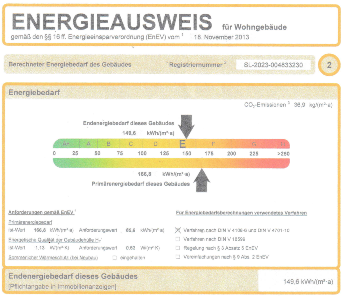 Energieausweis Etagenwohnung Spiesen-Elversberg