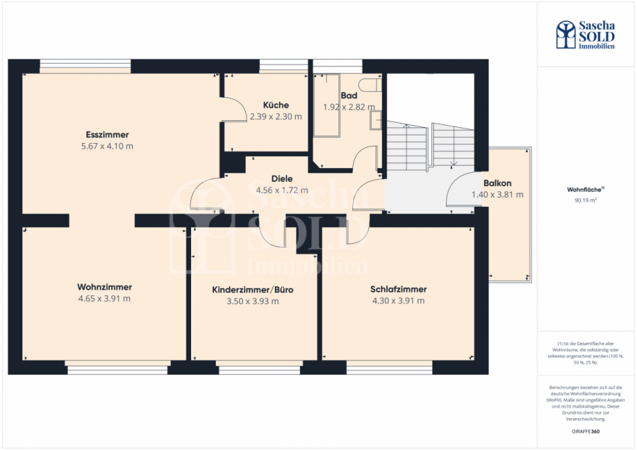 Grundriss Etagenwohnung Sankt Ingbert