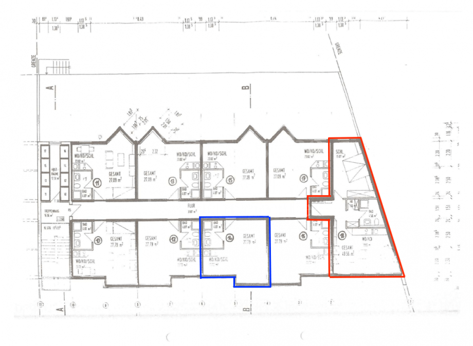 Grundriss W14+W18 Mehrfamilienhaus Saarbr�cken