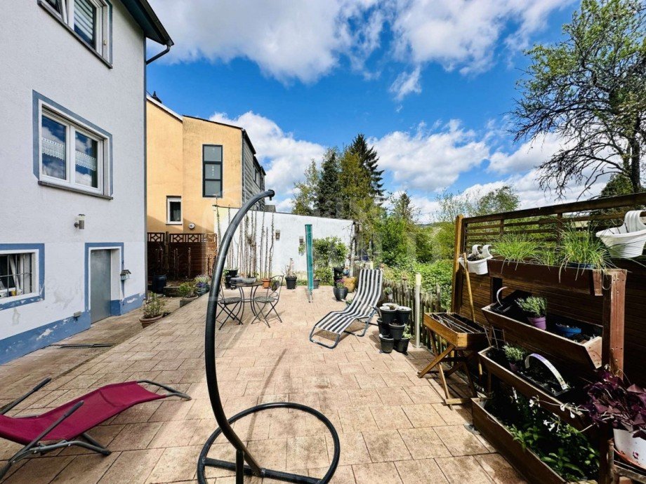 Sonnige Terrasse Einfamilienhaus Wiebelskirchen