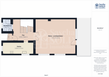 Grundriss - EG Charmante Liegenschaft ideal f�r Singles oder Paare - mit Garten, Terrasse, Balkon und Stellplatz